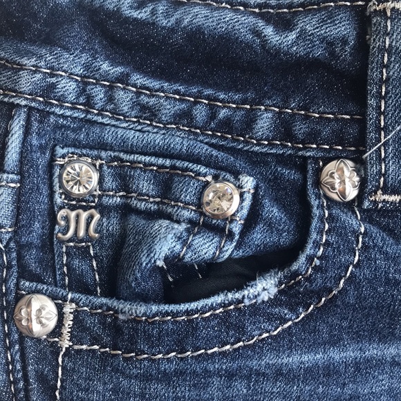 MissMe jeweled sequin jeans size 25 - Picture 7 of 10